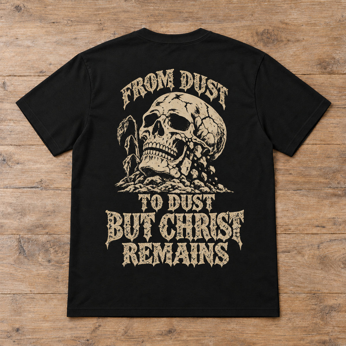 But Christ. Tee